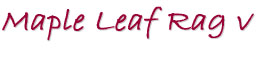 Maple Leaf Rag V